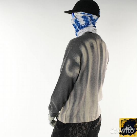 Свитер Supreme blurred logo sweater