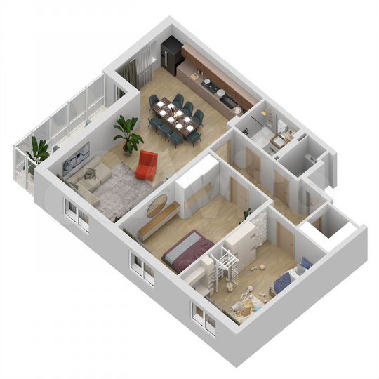 3-к. квартира, 101,6 м², 9/27 эт.