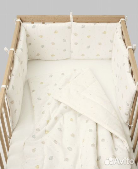 Набор спальный детский: одеяло, простыня, бортики