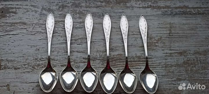 Ложки. Пламя. Мнц. Серебрение. СССР