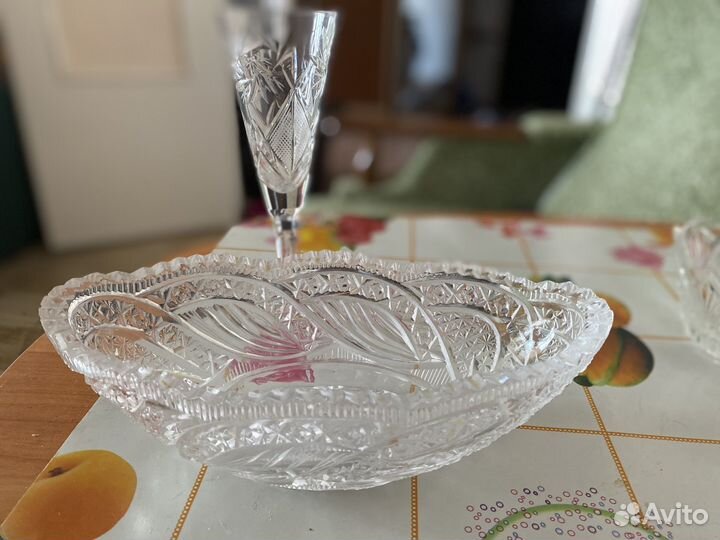 Салатник хрустальный