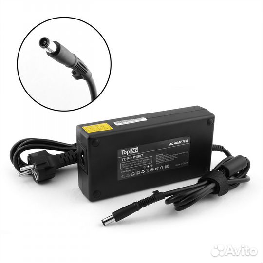 Блок питания TopON для HP 19V 9.5A (7.4x5.0) 180W