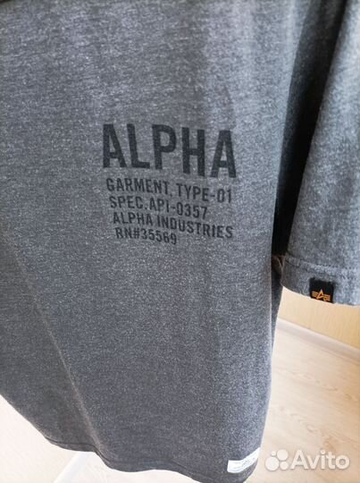 Футболка унисекс Alpha Industries S