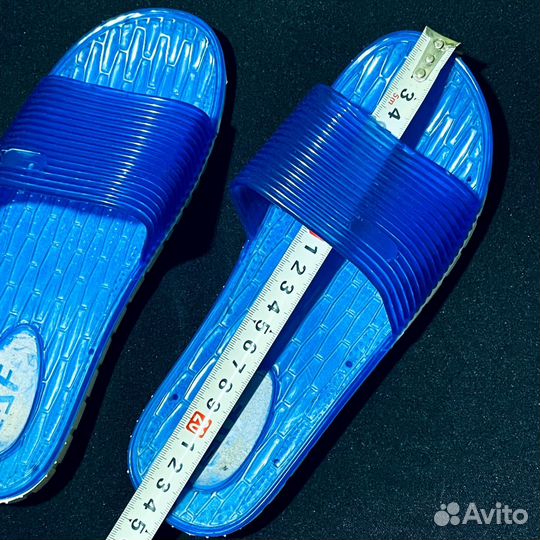 Резиновые синие тапочки для бассейна 37 женские