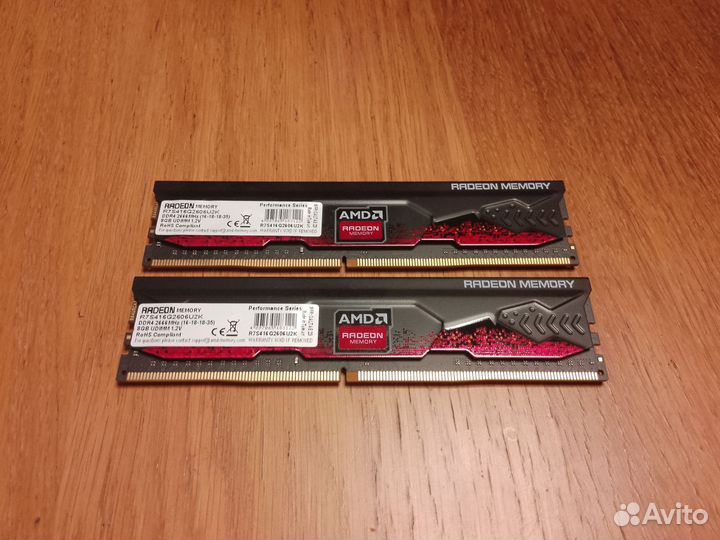 Оперативная память ddr4 16gb (2*8gb) 2666 MHz