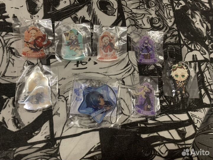 Оригинальные брелки по Genshin impact