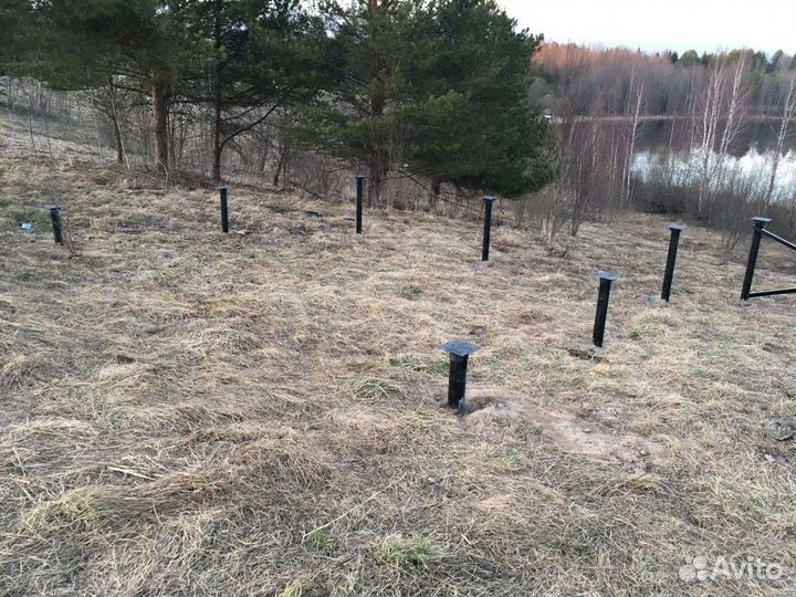 Монтаж винтовых свай