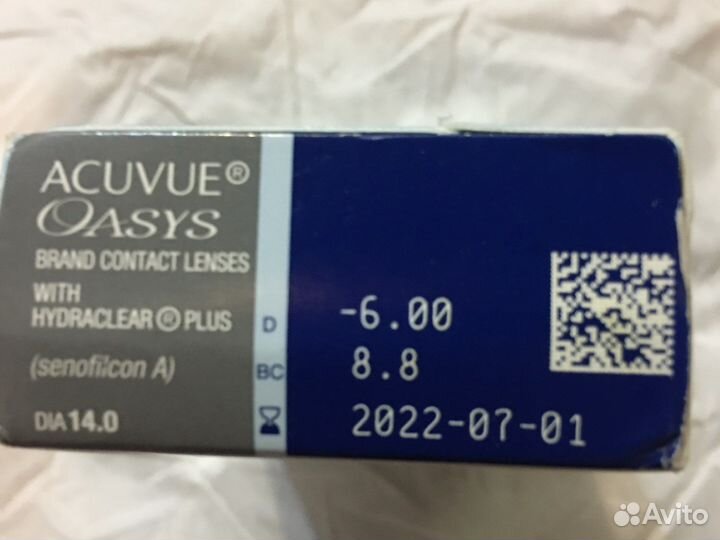 Линзы контактные acuvue oasys двухнедельные