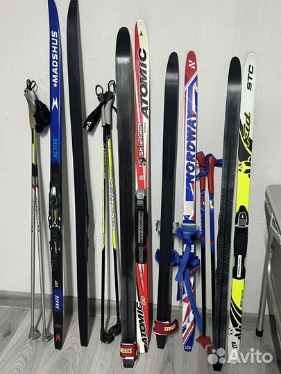 Беговые лыжи конек и классика 120-130