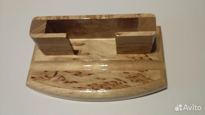 Письменный набор из карельской березы