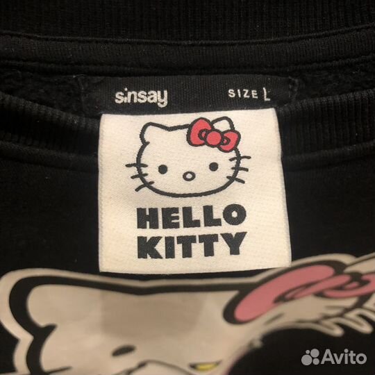 Свитшот черный hello kitty