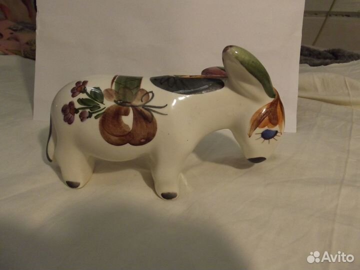 Статуэтка Грустный Ослик. Скульптор Крохина Ф.1960