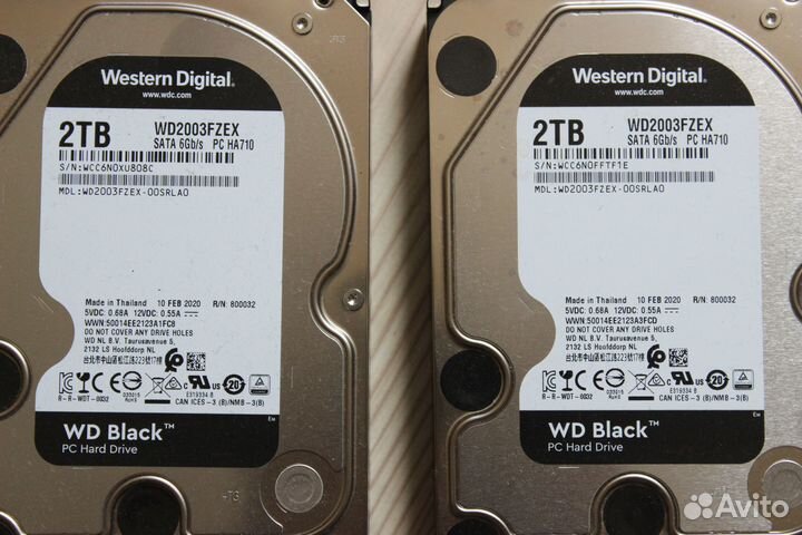 2tb hdd wd black хорошие свежие есть 3шт