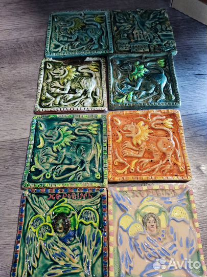 Сувенирные изразцы Соликамска