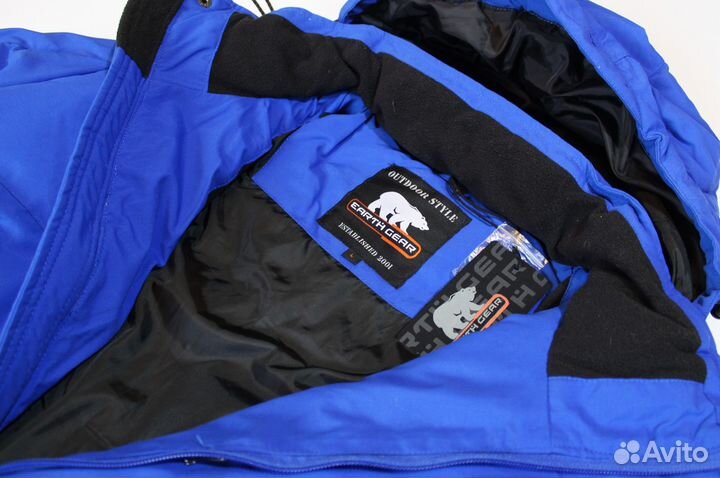 Куртка Пуховик Оригинал Earth Gear Blue (L, XL)