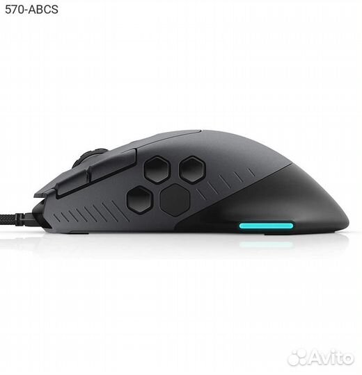 Мышь Dell Alienware AW610M Беспроводная Серый, 570