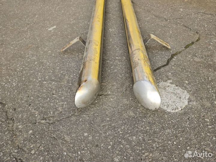 Подножка порога хром на Toyota Land Cruiser 200