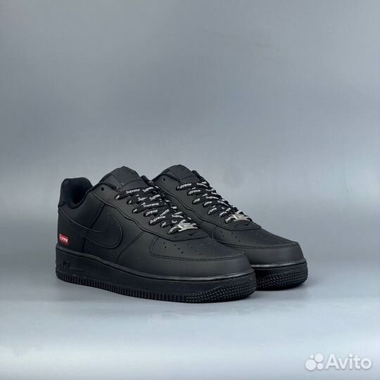 Nike Air Force 1 Черные Суприм