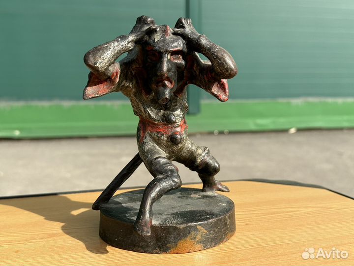 Настольная фигурка Мефистофель металл винтаж