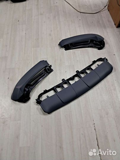 Накладки переднего бампера перфоманс на бмв х5е70