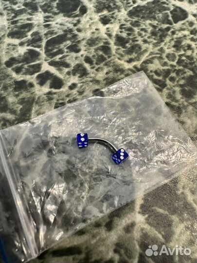 Серьга для пирсинга сталь