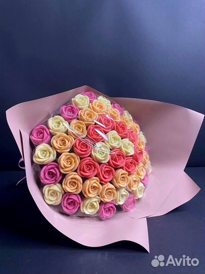 Букет - 51 Роза из Белого Шоколада