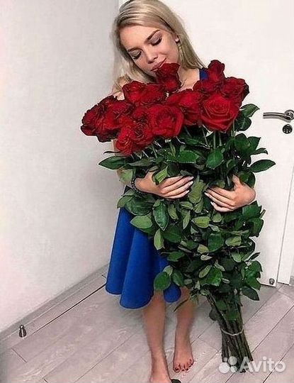 Высокие розы Доставка цветов