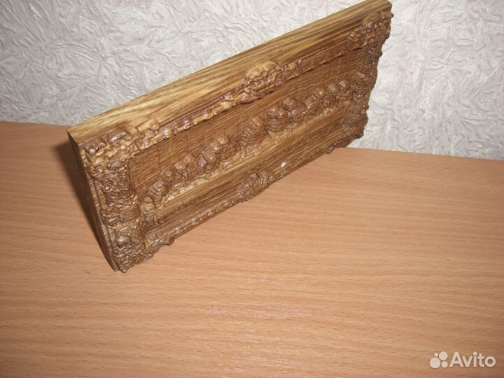 Икона Тайная вечеря, резьба по дереву