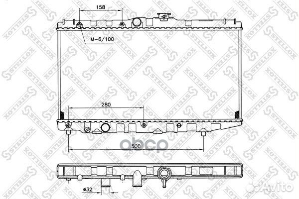 10-25110-SX радиатор системы охлаждения Toyota