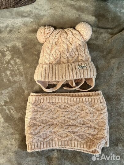 Комплект шапка, снуд 50-52