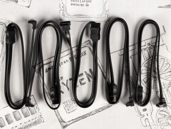 SATA кабели чёрные