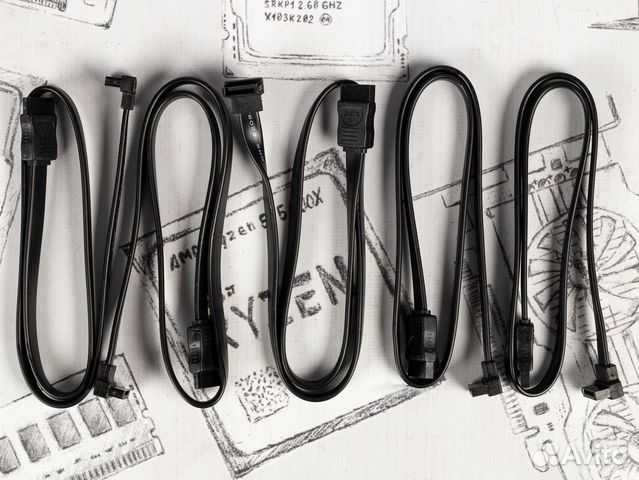 SATA кабели чёрные