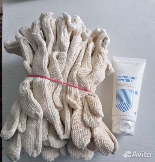 Перчатки + крем