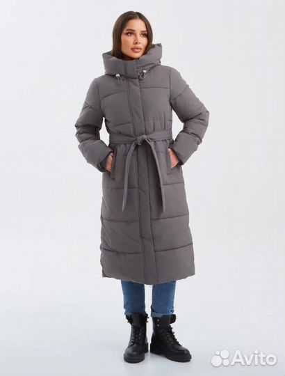 Пуховик женский евро зима длинный