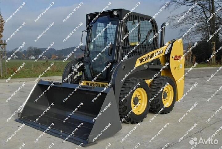 Стекло для мини-погрузчика New Holland L215 с гара