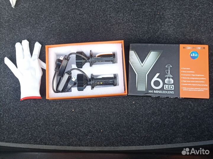 Светодиодные лампы h4 с линзой