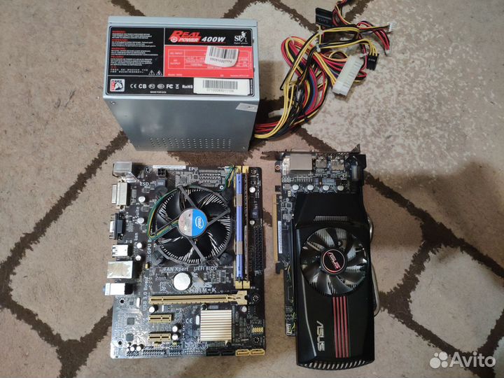 Комплект материнская плата с процессором и памятью