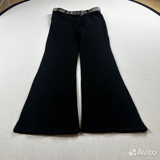 Джинсы Rick Owens type клеш modern flora