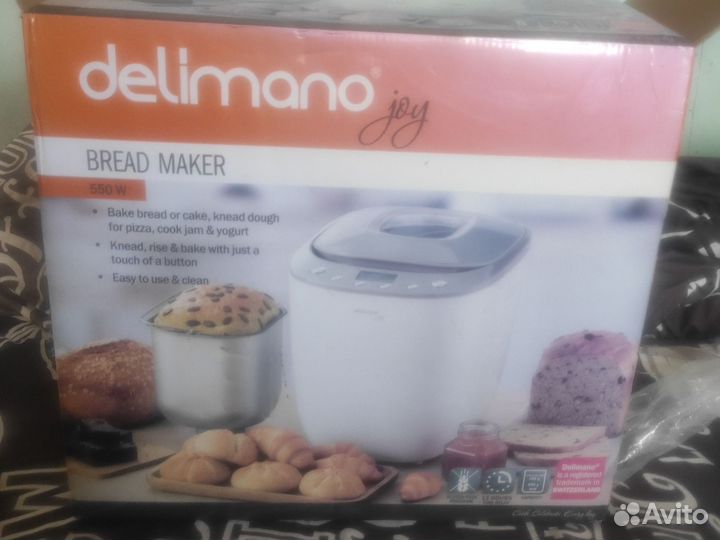 Хлебопечка delimano новая в хорошем состоянии