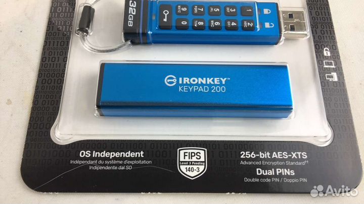32 гб Защищённый Kingston Ironkey Keypad 200 32GB