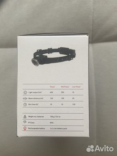 Налобный фонарь led lenser MH10