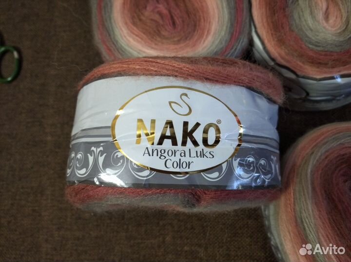 Пряжа Nako Angora Luks Color