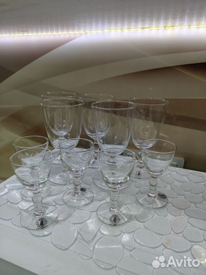 Бокалы, рюмки и стаканы коробкой