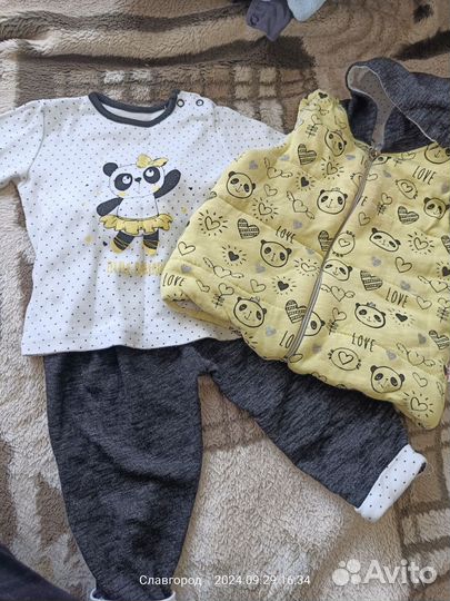 Костюм тройка на девочку 80 86