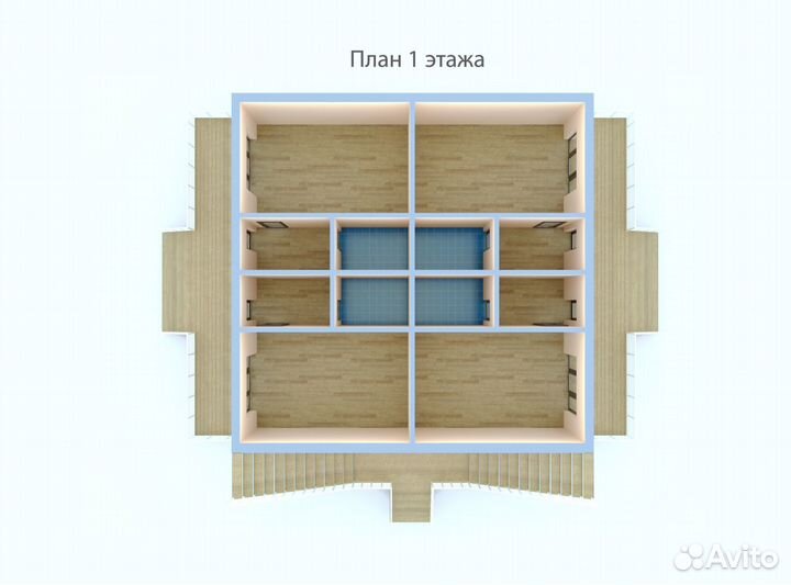 Лстк каркас мини-гостиницы (на 8-16 номеров)