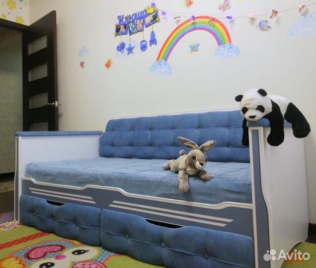 Мягкая уютная детская кровать Sport