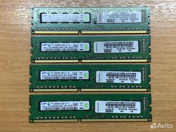 Оперативная память 4GB DDR3L ECC 1333MHz Samsung