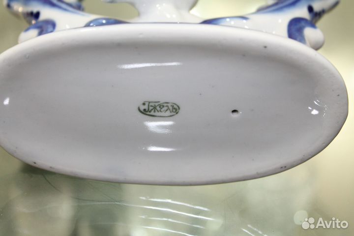 Подсвечник Гжель птицы