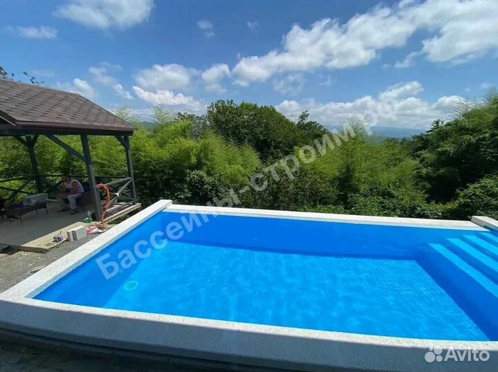 Бассейн 7х3х1,5 от производителя,ступени Прямые