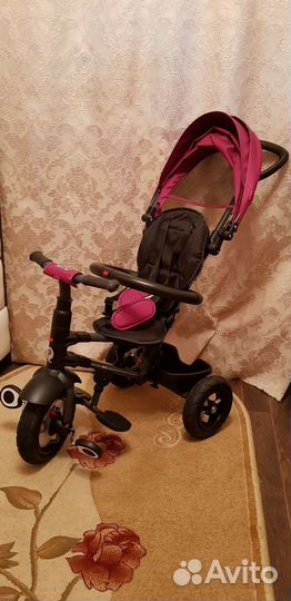Детский велосипед трехколесный с ручкой